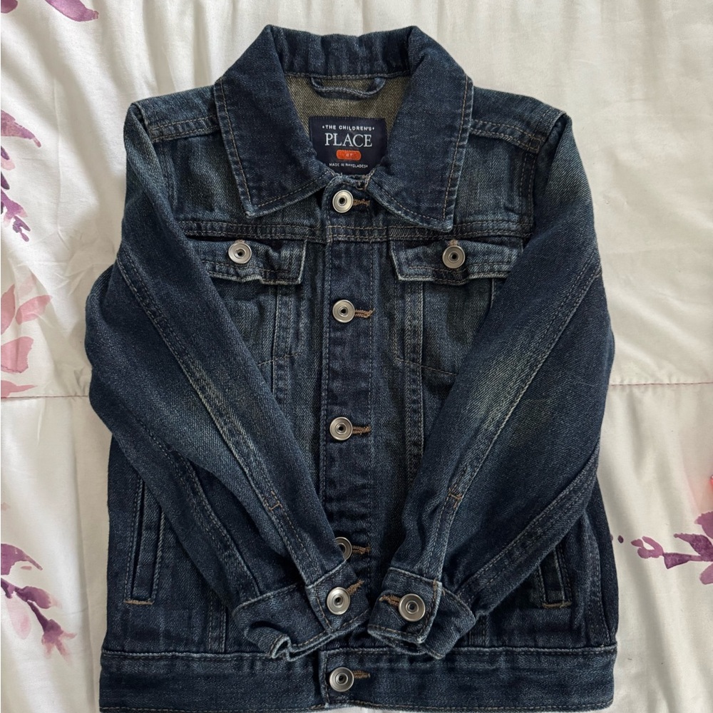 The Children's Place Kids Denim Jacket - Dark Blue